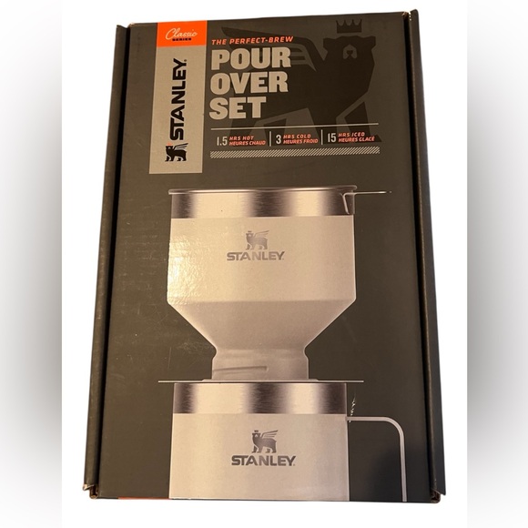 Stanley 12oz The Perfect-Brew Pour Over Set Cream Gloss: Stainless Steel NIB - Picture 5 of 5
